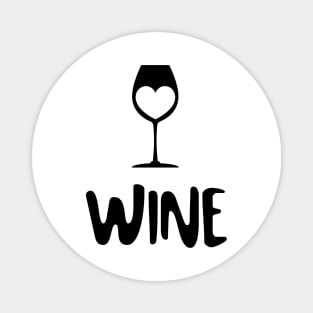 WINE Glass Magnet